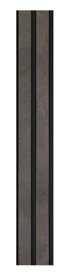 Реечная панель ПВХ Бетон темный лофт 125х3000 мм