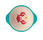 3860783 Набор детской посуды из бамбука «Морские жители», 5 предметов: тарелка, миска, стакан,