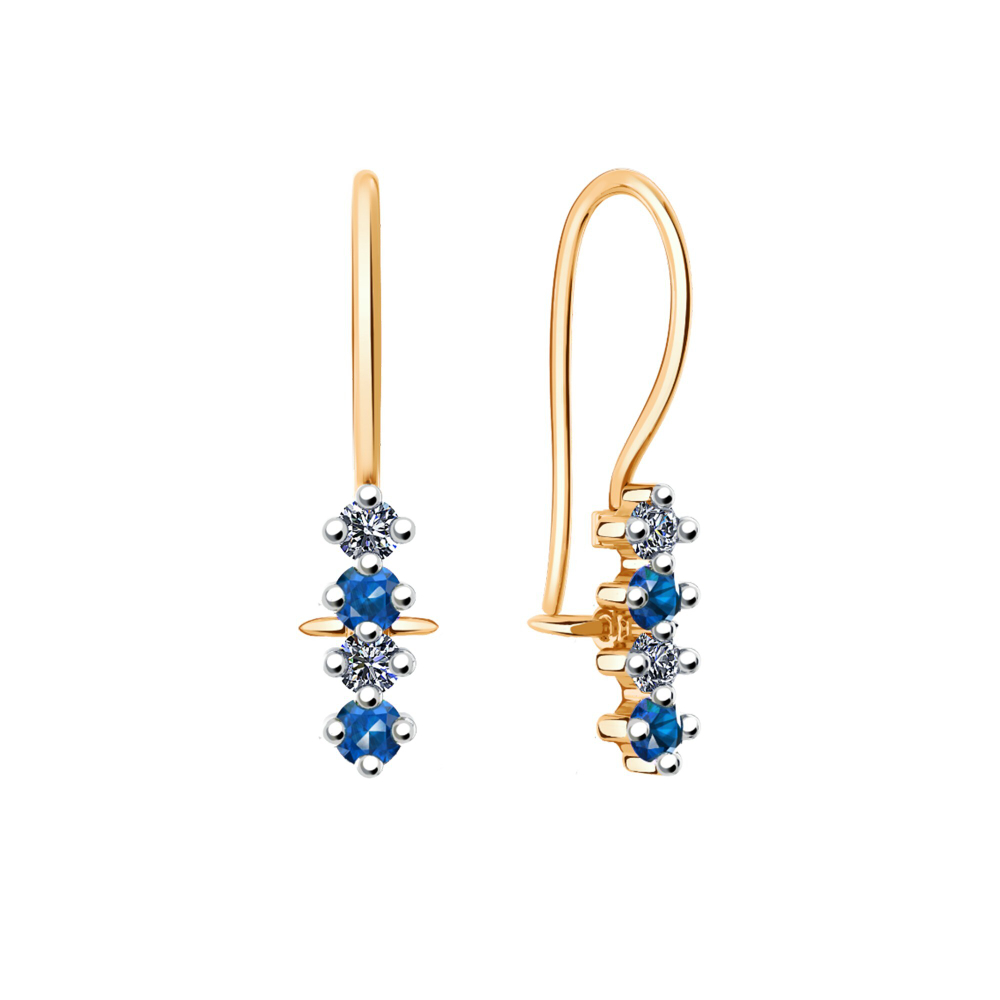 Серьги из золота 585 пробы