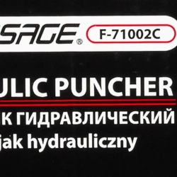Пробойник гидравлический ручной с карданным присоединением 11т(?22, 27.5, 34, 43, 49, 60мм, сталь нерж.-1.6мм, медь/алюм.-3.2мм,ход штока-22мм)в кейсе Forsage F-71002C