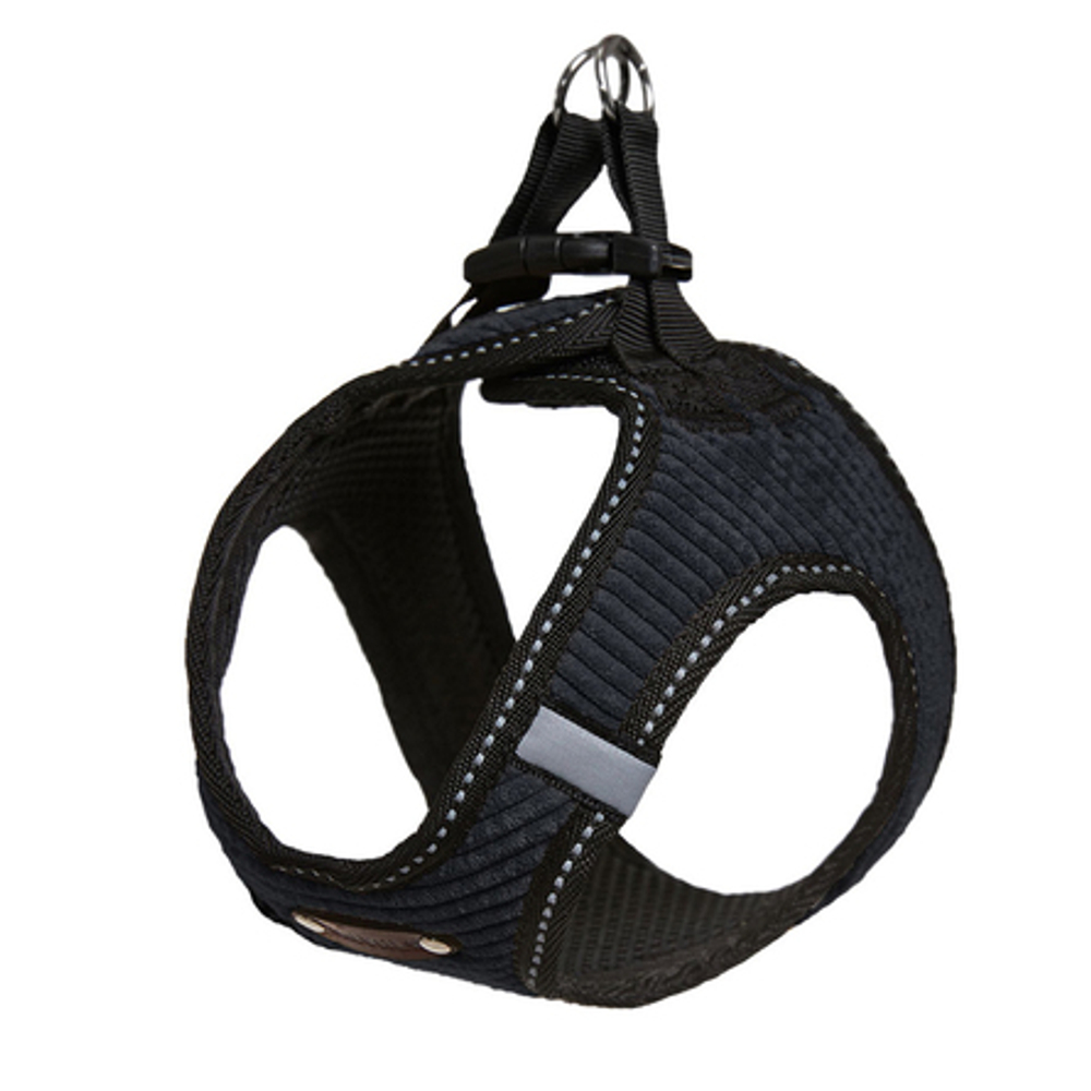 Сайвал 463.021.07 Шлейка-жилет "Вельвет" №1 XXS черная обхват груди 18-23см