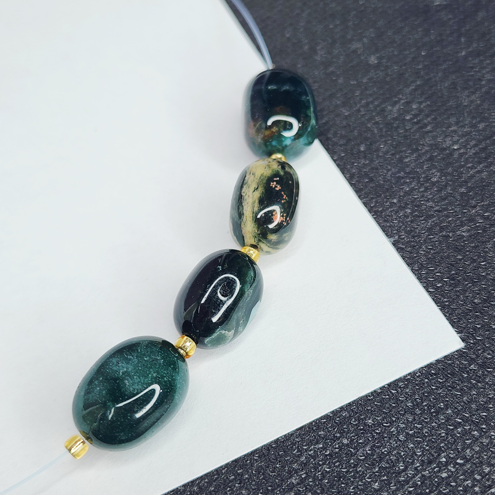 Океаническая яшма, риолит, крупная галтовка, ~12-15 мм, подобранный набор, цена за набор на фото