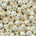 Японский бисер TOHO Round 6/0 (№PF558), непрозрачный глянцевый с металлическим блеском