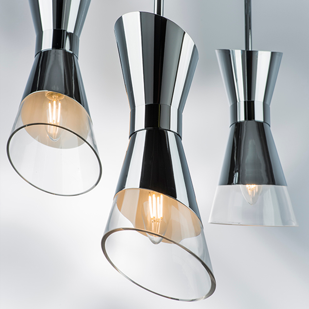 817014 Люстра STRATO 1х40W E14 ХРОМ