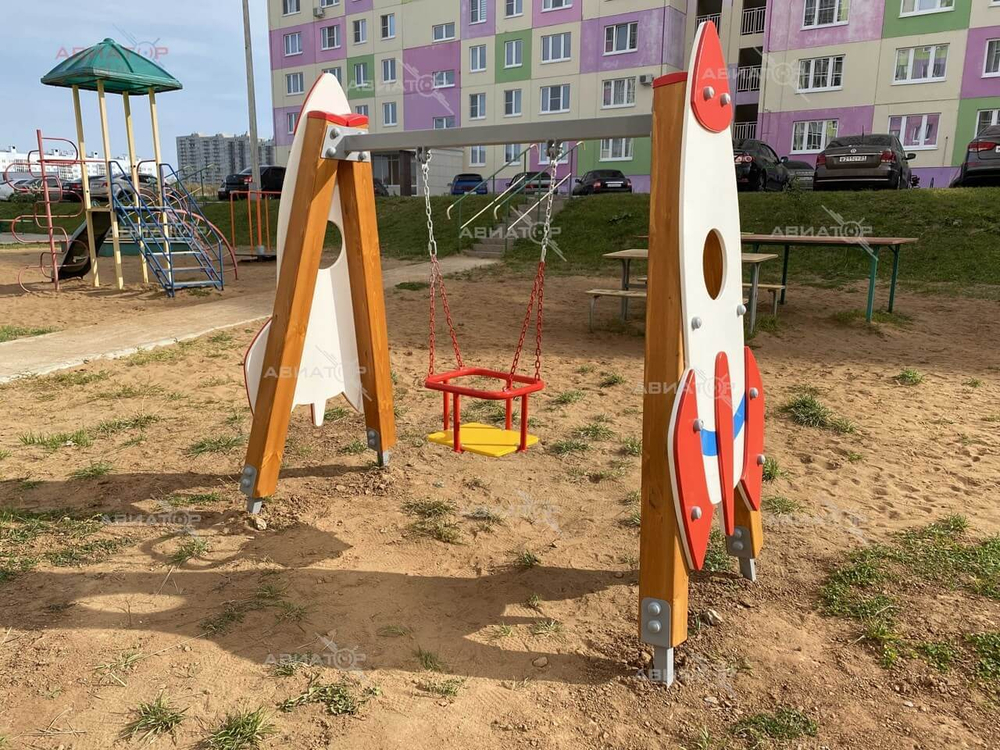 Качели на брусе «Ракета»