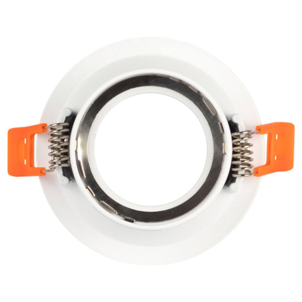 Светильник встраиваемый алюминиевый ЭРА KL97 WH под лампу MR16 GU5.3 белый | Алюминиевые встраиваемые светильники