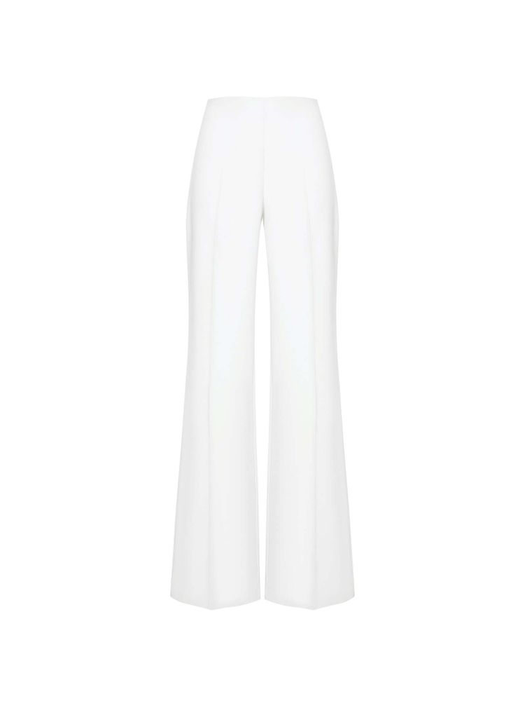 Брюки расклешенные из крепа