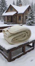 Одеяло ЛЕЖЕБОКА Woolly blanket 140х205 меховое двустороннее из 100% шерсти мериноса, 2241-140-6-00