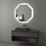 Зеркало Evoform с LED-подсветкой 32 W 100х100 см Сенсорный выключатель Нейтральный белый свет