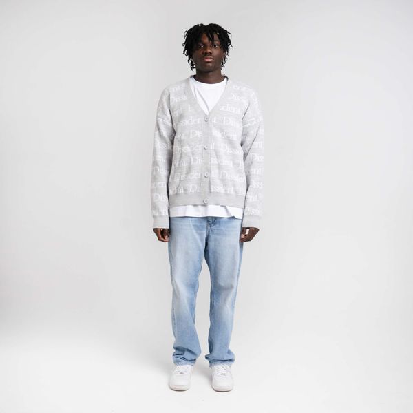 Кардиган Logo Pattern Серый - фото 4