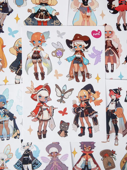 Наклейки аниме стикеры набор на телефон