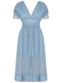 Patrizia Pepe платье шелковое голубое