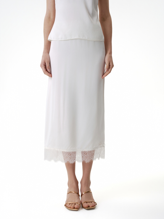Юбка в бельевом стиле