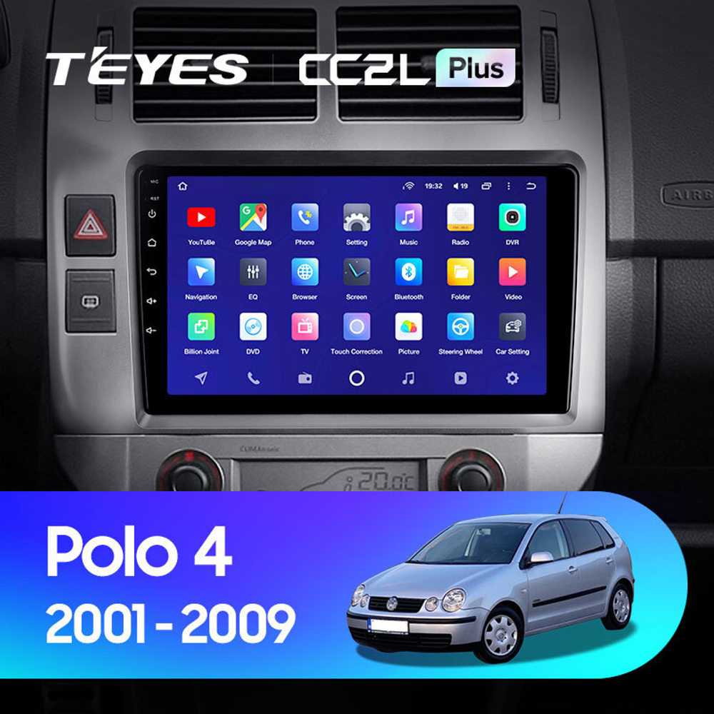 Teyes CC2L Plus 9" для Volkswagen Polo Mk4 2001-2009