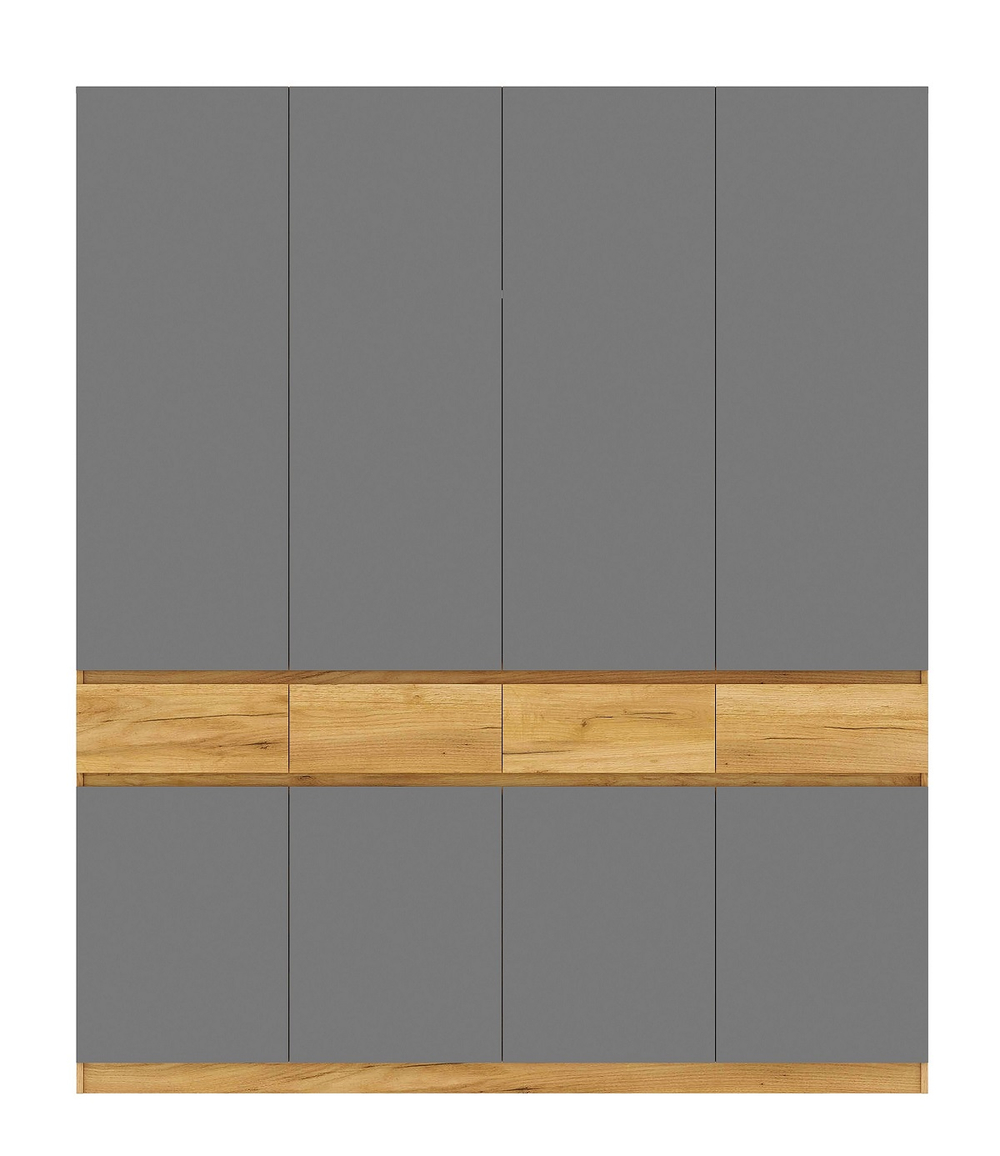 Шкаф 4-х ств. с ящиками Бостон