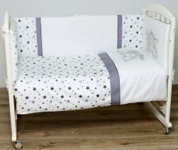 Комплект в кровать Звездочет 6 предметов серый