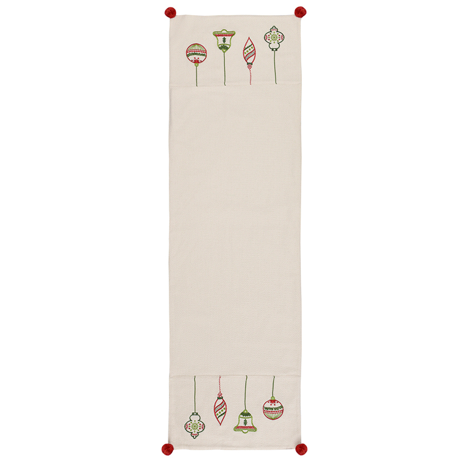 Дорожка с вышивкой christmas decorations из коллекции new year essential, 45х150 см