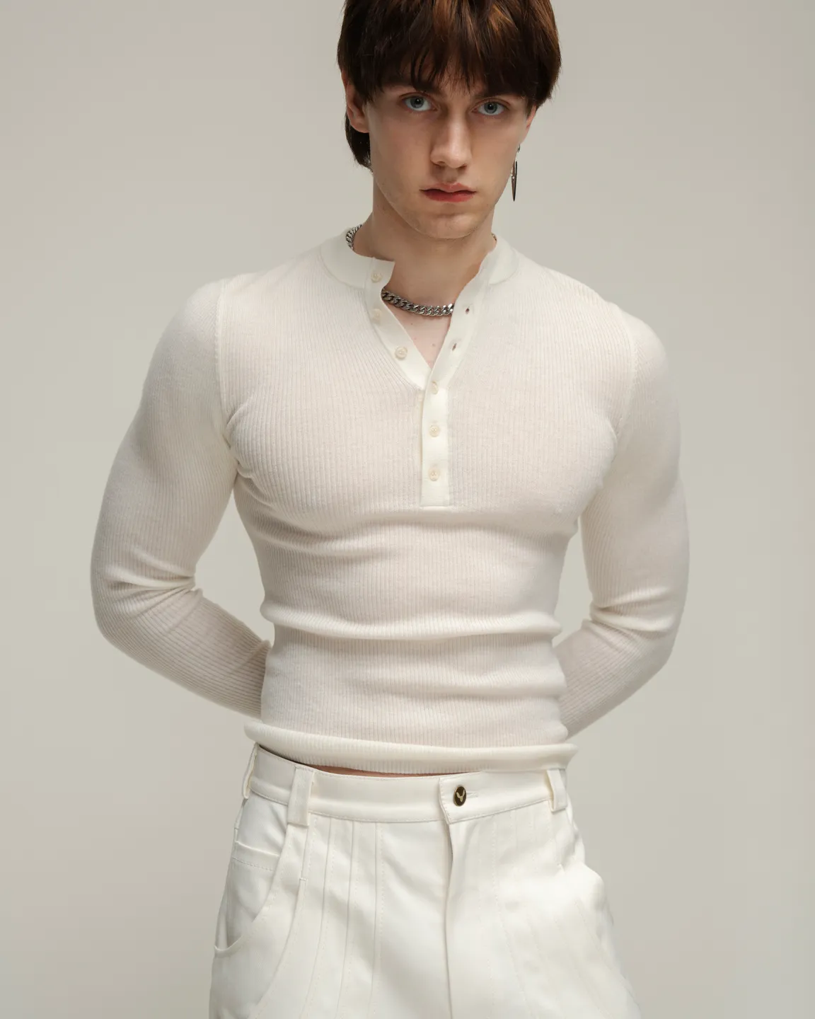 Кремовый лонгслив 