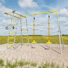 ROMANA Полянка Плюс 2 (желтый/серый) (с пластиковыми качелями)