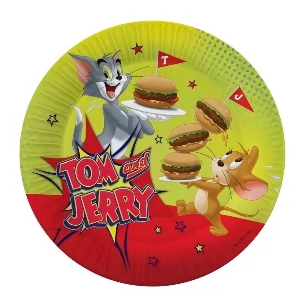 Набор бумажных тарелок 6шт 18см «Tom&Jerry»