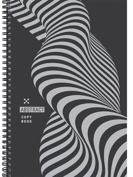 Тетрадь А4 60л кл. гребень Проф-Пресс "Абстрактный дизайн - 6"
