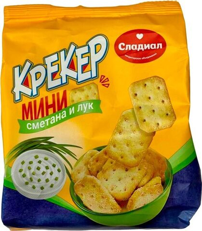 Крекер Сладиал Классический Мини Сметана и Лук 150 г