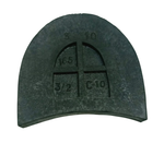 Каблуки женские резиновые, 65х60мм, чёрный