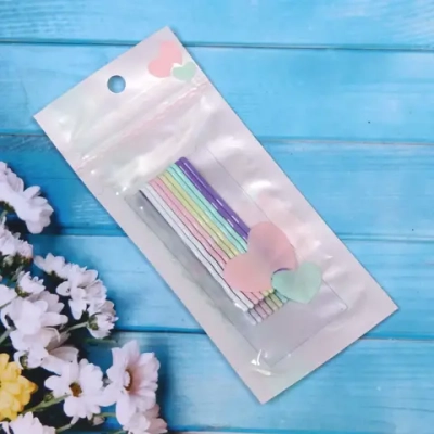 Невидимка для волос 10 шт «Brightness», 6 см, цвет микс