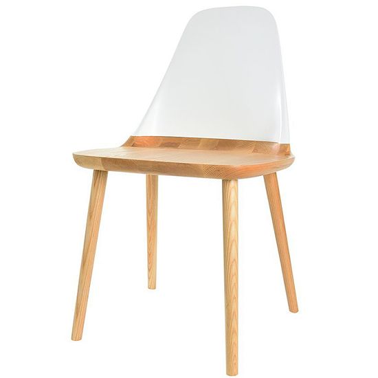 Стул Klam 2 c белой спинкой