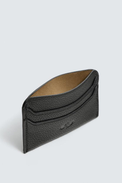 ZARA КОЖАНЫЙ КАРДХОЛДЕР, ЧЕРНЫЙ