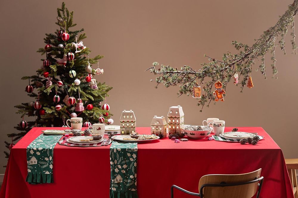 Блюдо сервировочное Nordic winter из коллекции New Year Essential, 34,6х24 см