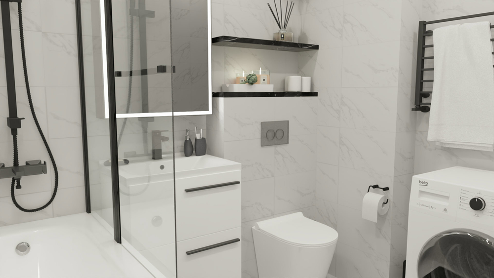 Плитка настенная Axima Монако 25x50 см 1.25 м² матовая цвет белый