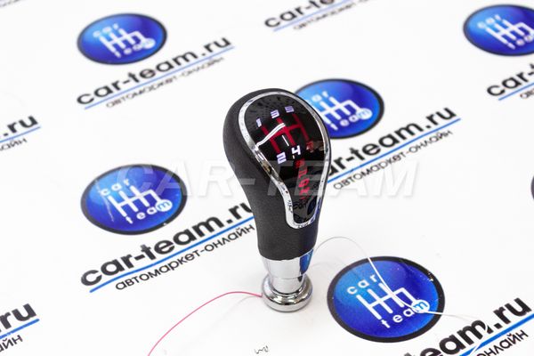 Ручка КПП Веста с красной LED-подсветкой с надписью Sport (тросик)