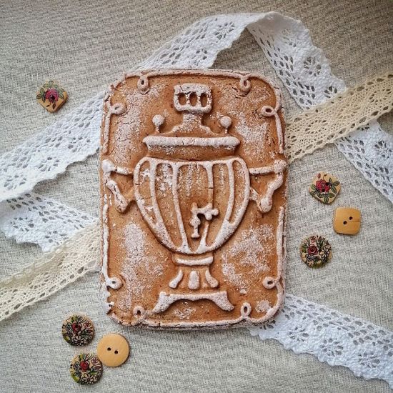 Печатный пряник самовар