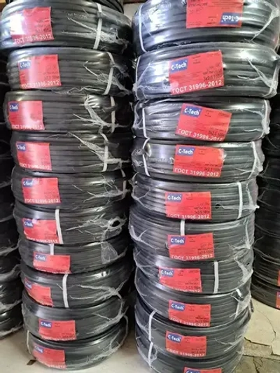 C-TECH Силовой кабель ВВГ-Пнг(A) 3 x 2.5 мм², 100 м, 11000 г