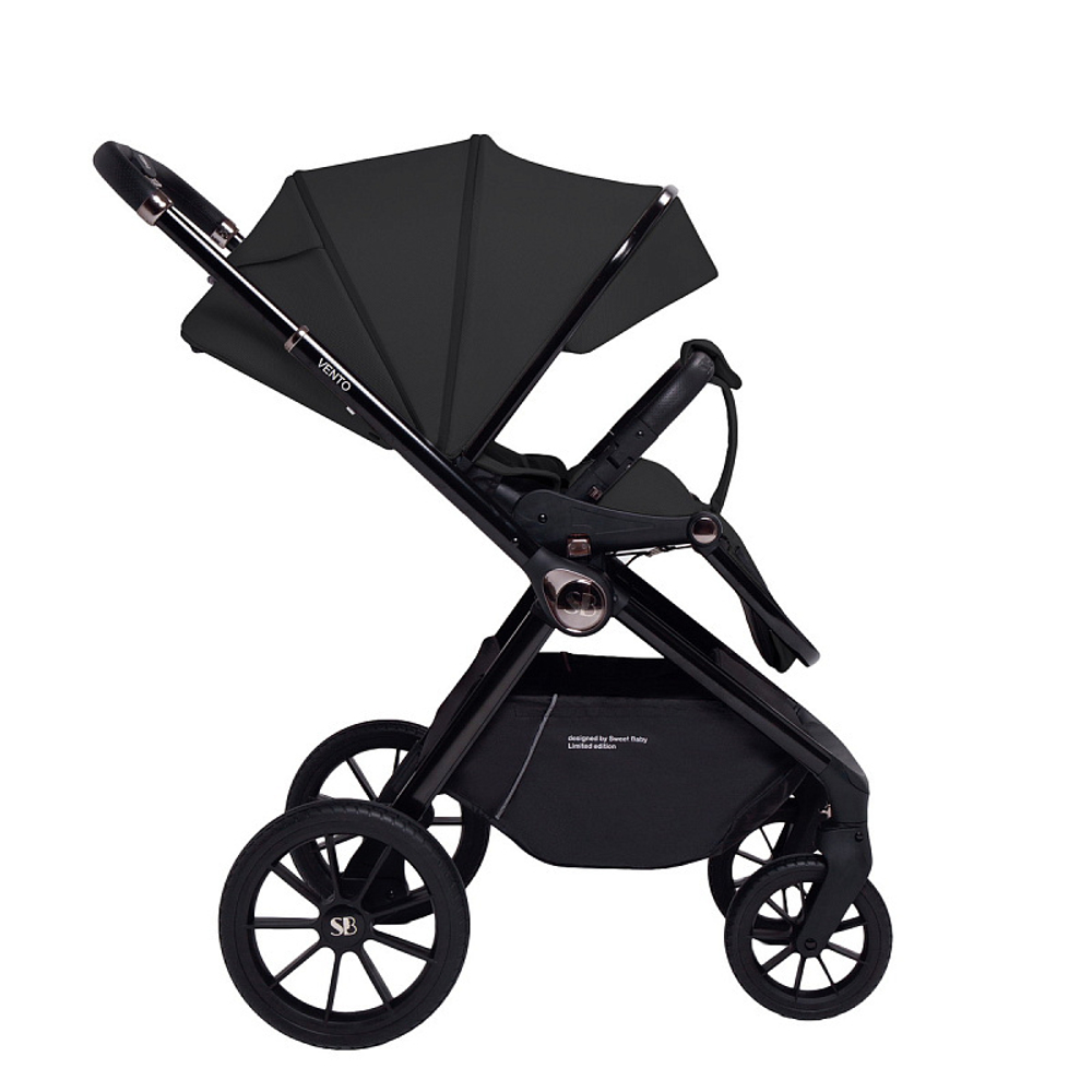 Детская коляска Sweet Baby Vento Black 2 в 1 Black