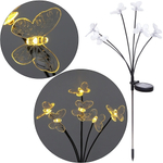 Светильник на солнечной батарее "Бабочки" 70*6см, 6шт, теплый белый свет