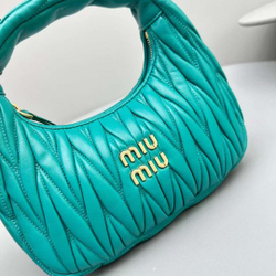 Miu Miu Wander matelassé mini hobo bag