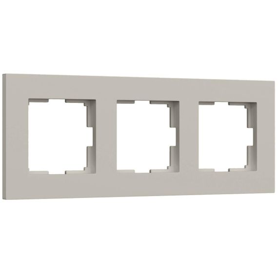 Рамка на 3 поста Werkel Slab дымчатый софт W0032917 a071626