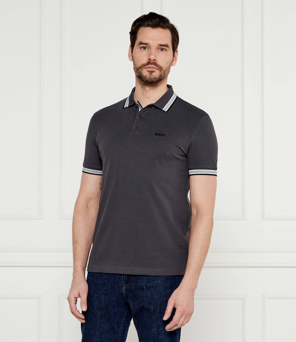Поло Paddy BOSS GREEN - серый(50469055)