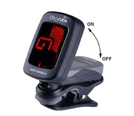 Тюнер цифровой на прищепке хроматический Cherub WST-640C+