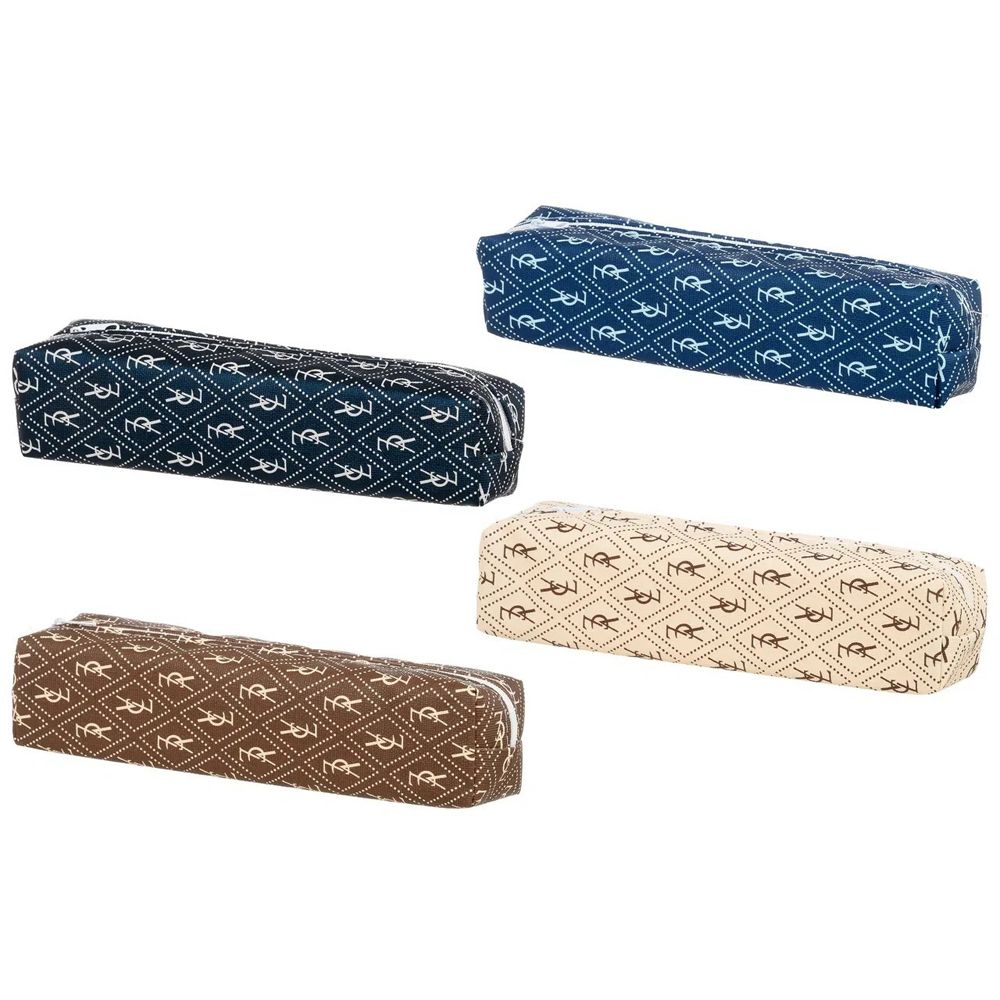 Пенал-косметичка Basir без наполнения, 20,5*5*5 см, серия &quot;Буквы&quot;, 4 цвета ассорти