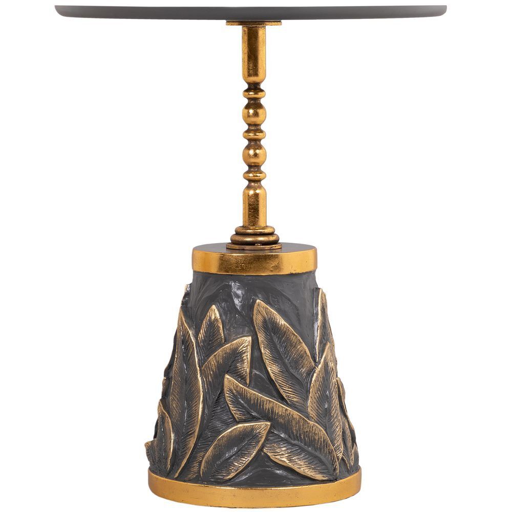 Столик декоративный Арт Leaves Gold Серый