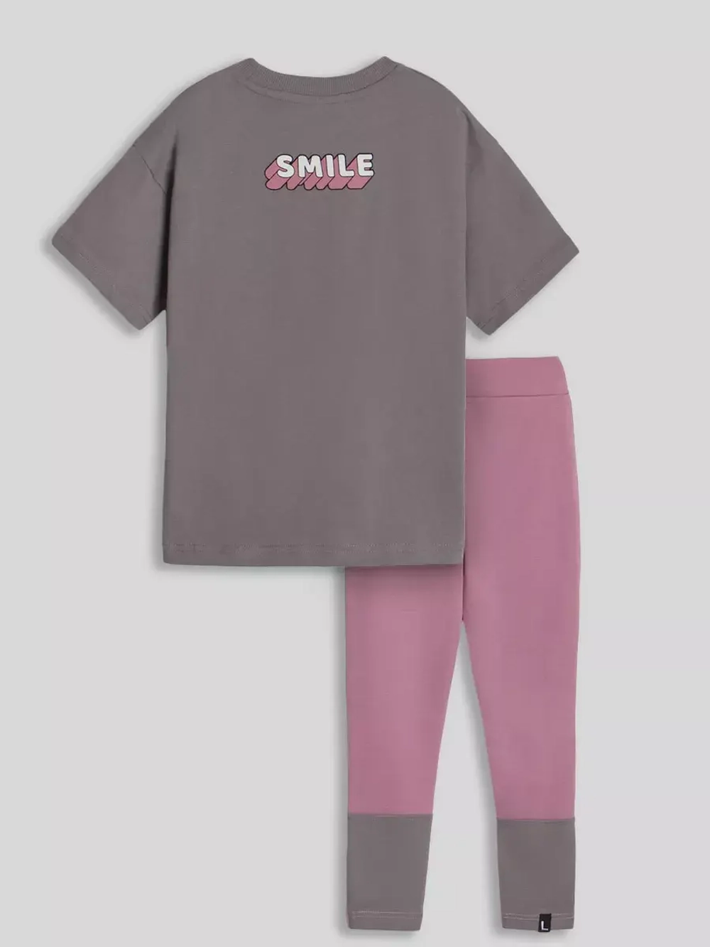Костюм спортивный для девочки, футболка и леггинсы