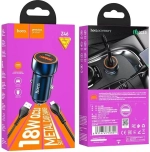 АЗУ 20W с кабелем Type-C 1USB-A QC 3.0A Z46A Hoco blue