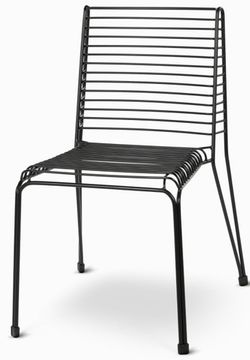 Стул Lugne черный металлический 