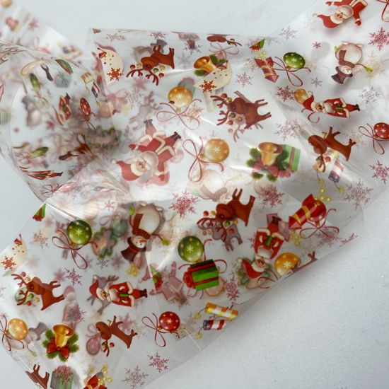 Фольга для дизайна новогодняя №3