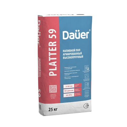 Dauer PLATTER® 59 Наливной пол армированный высокопрочный