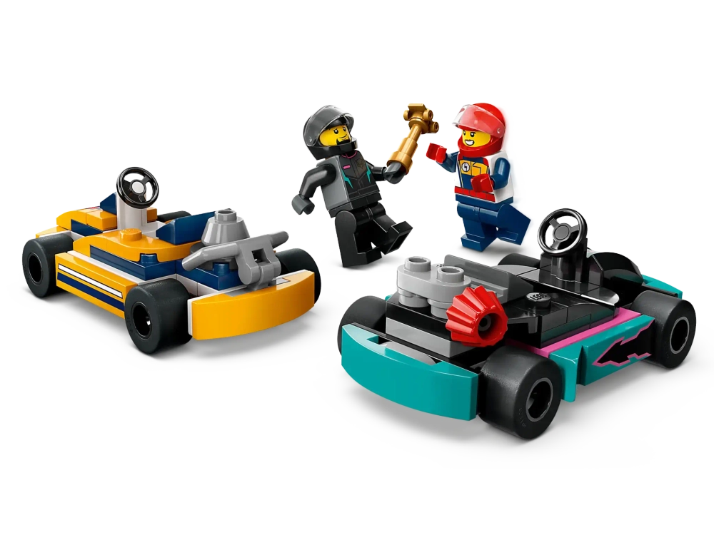 Конструктор LEGO City 60400 Гоночные картинг-кары и водители