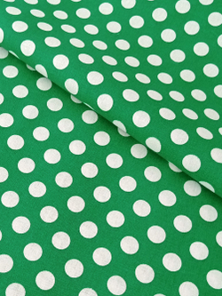 Ткань бязь плательная, рис. "Горох 18 мм", ширина 150 см, арт. 18.14